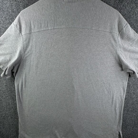 Polo Ralph Lauren RAYON COTTON STRETCH Short Sleeve Button Up Shirt Gray XL - Picture 11 of 11